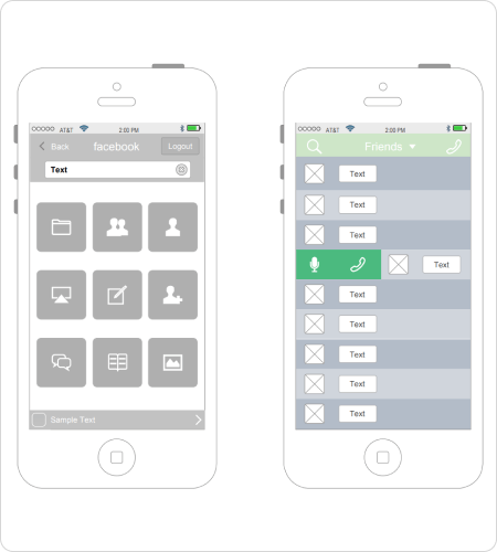 iPhone Drahtgitter Vorlage