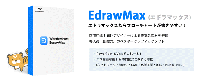 フローチャートを無料で書くならEdrawMax(エドラマックス)